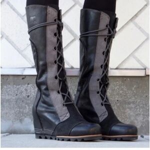 Sorel Cate the Great Wedge Lace up Boots